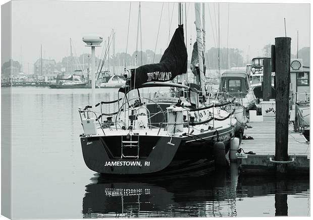 Sailboat at Rest  Canvas Print by james balzano, jr.