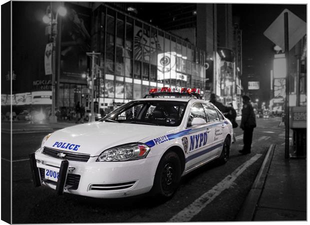 NYPD Canvas Print by Andrew Pelvin