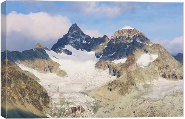 View from Zermatt Canvas Print by charlie Mellow