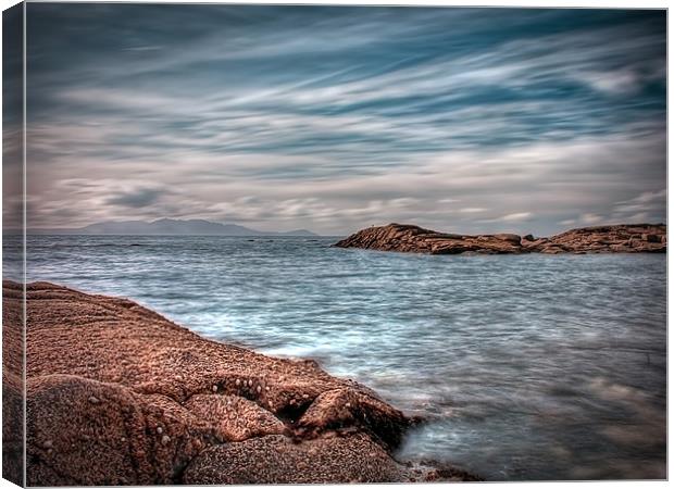 Isle of Arran from Troon Canvas Print by Aj’s Images