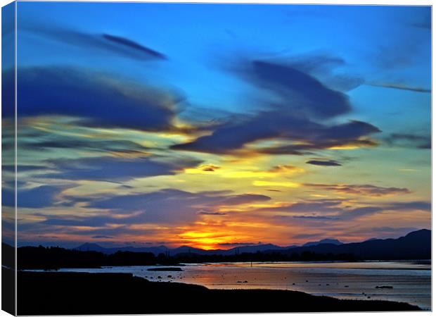 The River Forth At Sundown. Canvas Print by Aj’s Images