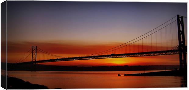 Forth Road Bridge Scotland. Canvas Print by Aj’s Images