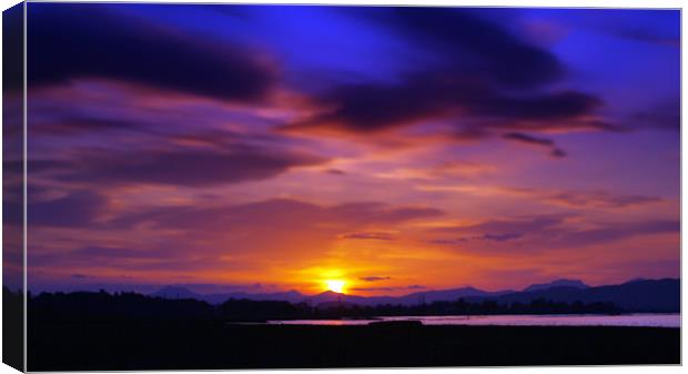 Spring Sunset 1 Canvas Print by Aj’s Images
