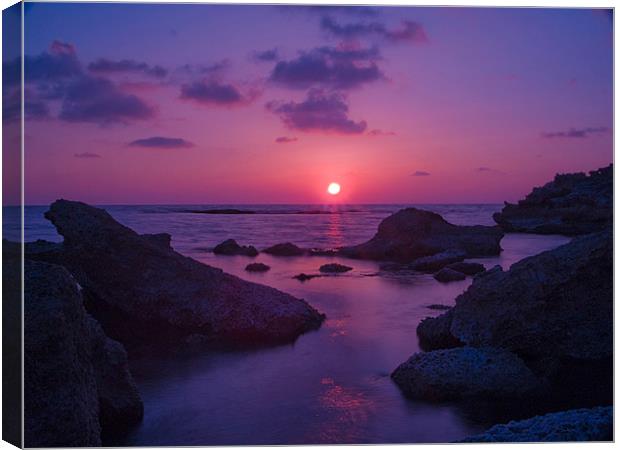 A Cypriot Sunset Canvas Print by Aj’s Images