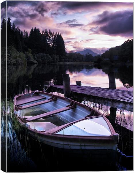 Loch Ard Summers Evening. Canvas Print by Aj’s Images