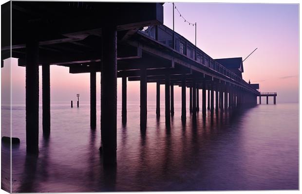 Southwold Pier at Dawn Canvas Print by Stephen Mole