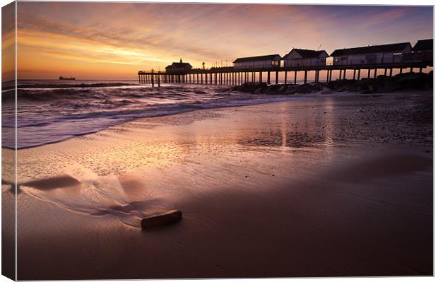 Early Morning Glow over Southwold Canvas Print by Stephen Mole