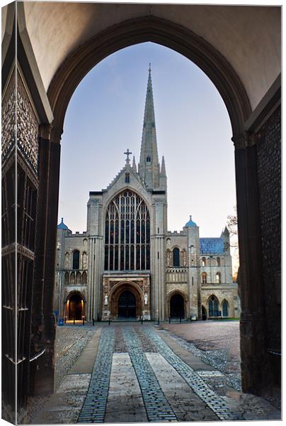 Norwich Cathedral Canvas Print by Stephen Mole