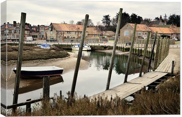 Quayside at Blakeney Canvas Print by Stephen Mole