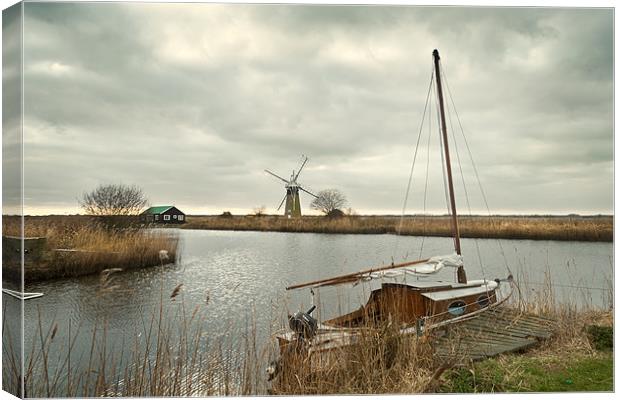 St. Benets Mill, Thurne Canvas Print by Stephen Mole