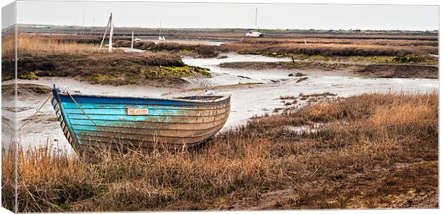 The Ferry at Brancaster Staithe Canvas Print by Stephen Mole