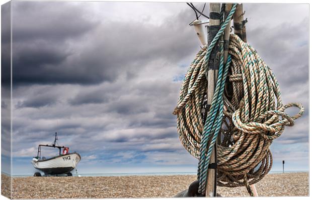 A ropey view at Cley Canvas Print by Stephen Mole