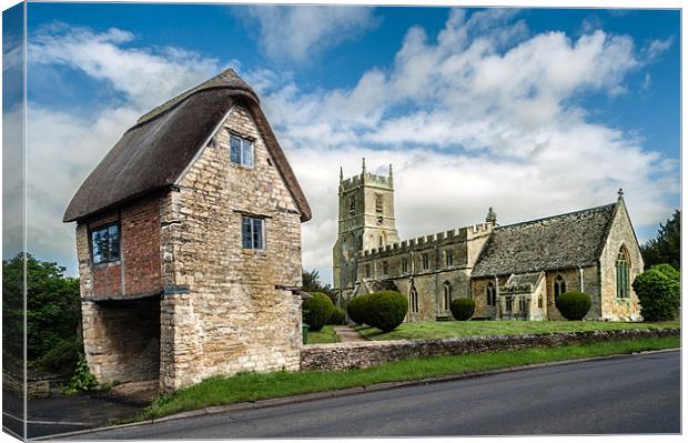 St. Peter and St. Paul, Long Compton Canvas Print by Stephen Mole