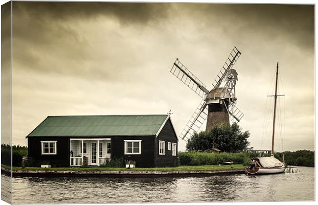 St Benets Mill Canvas Print by Stephen Mole