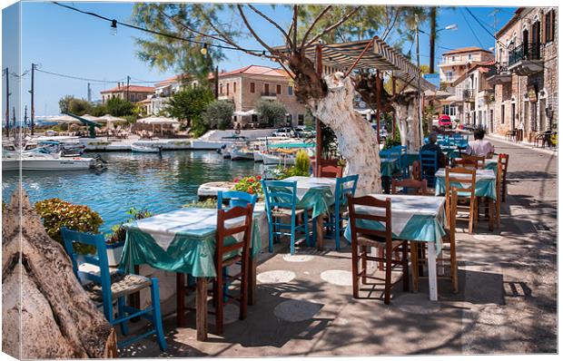 Agios Nikolaos near Stoups, Greece Canvas Print by Stephen Mole