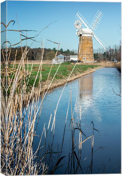 Horsey Mill Canvas Print by Stephen Mole
