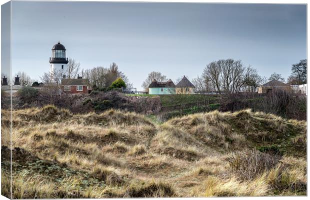 Lighthouse at Winterton Canvas Print by Stephen Mole