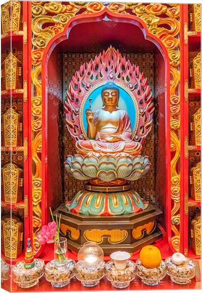 Shrine of Buddha Tooth Relic Temple Canvas Print by Stephen Mole
