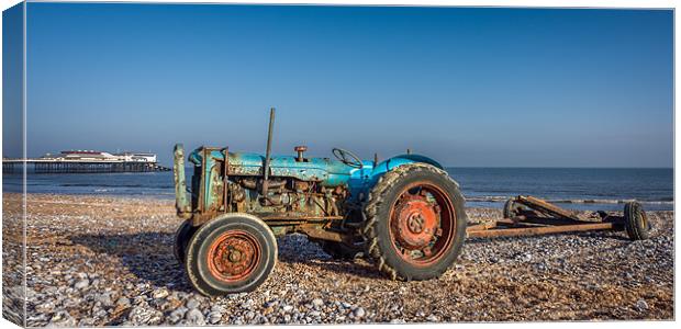 Cromer Tractor Canvas Print by Stephen Mole