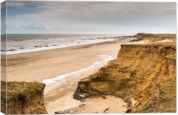 Happisburgh Cliffs Canvas Print by Stephen Mole