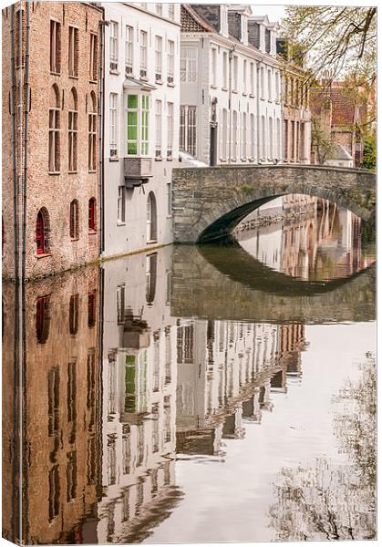 Bruges Canal Canvas Print by Stephen Mole