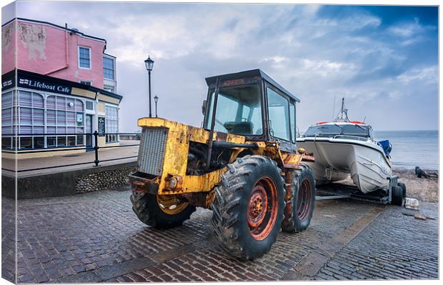 Cromer Tractor Canvas Print by Stephen Mole