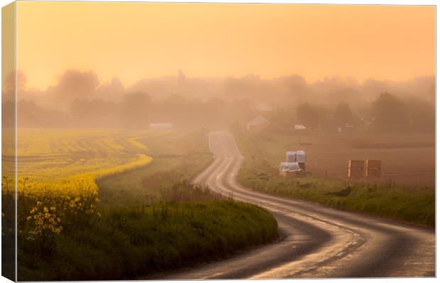 Road to Hemsby Canvas Print by Stephen Mole