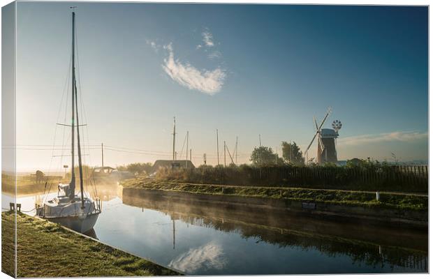 Horsey Mill Canvas Print by Stephen Mole