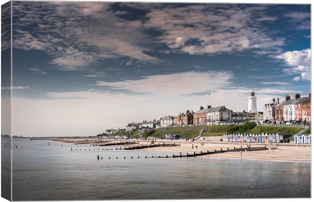 Southwold sea fromt Canvas Print by Stephen Mole