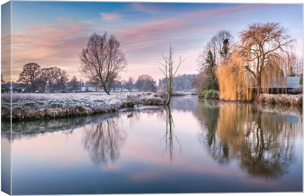 River Bure at Coltishall Canvas Print by Stephen Mole