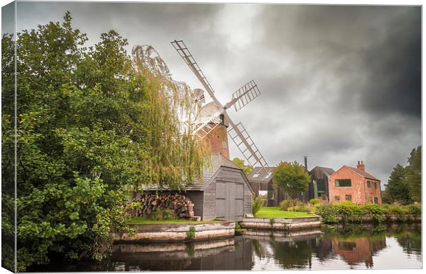 Hunsett Mill on the River Ant Canvas Print by Stephen Mole