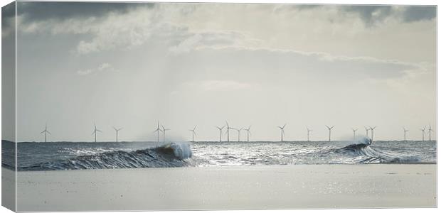  Power at Hemsby Canvas Print by Stephen Mole
