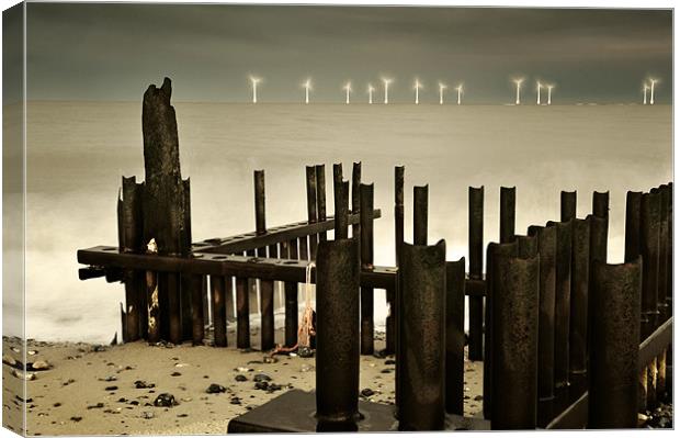 Sparkling turbines Canvas Print by Stephen Mole