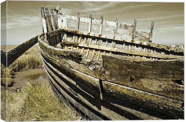 Rotting Boat Canvas Print by Stephen Mole