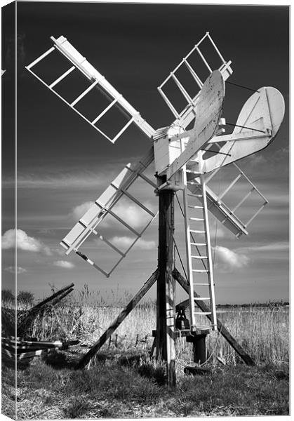 Post Mill at Upton Canvas Print by Stephen Mole