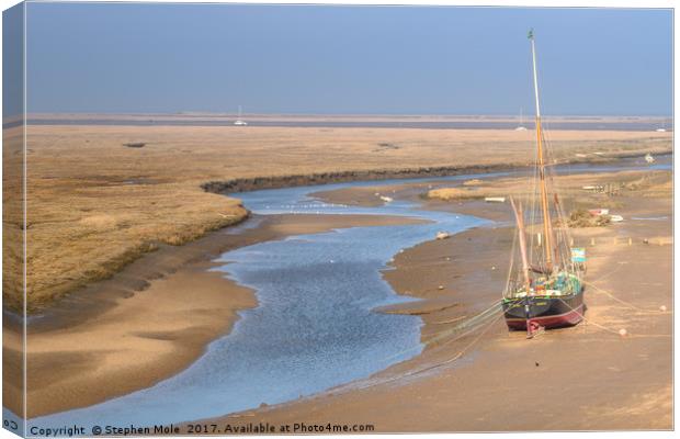 The Juno at Blakeney Canvas Print by Stephen Mole