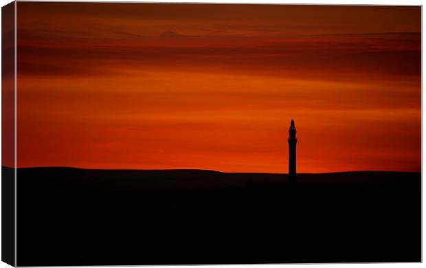 Tower In The Sunset Canvas Print by Nigel Walker