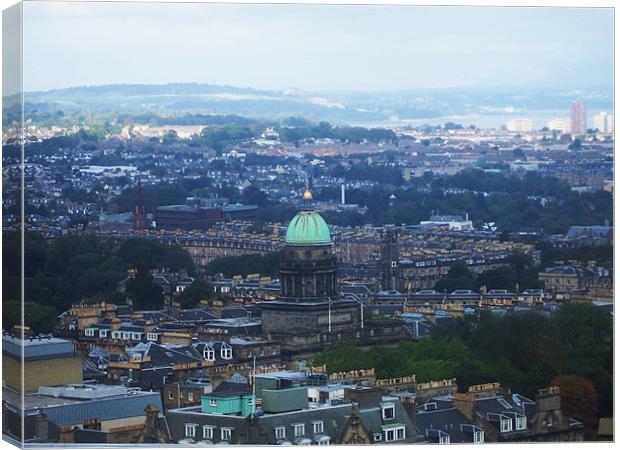 View from Edinburgh Castle Canvas Print by Angie Henley