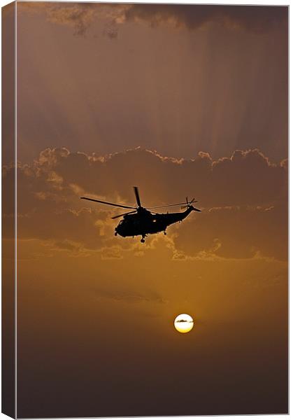 The going down of the sun Canvas Print by allen martin