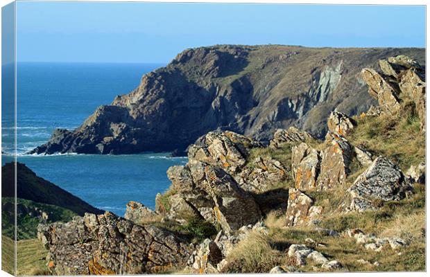 Cornish Cliffs Canvas Print by allen martin