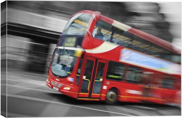 Big Red London Bus Canvas Print by James Rowland