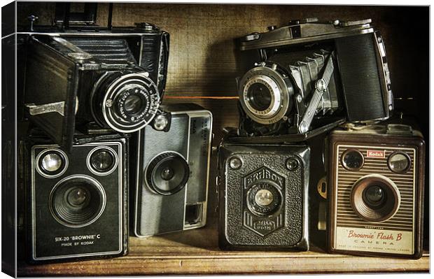 Vintage Cameras Canvas Print by James Rowland