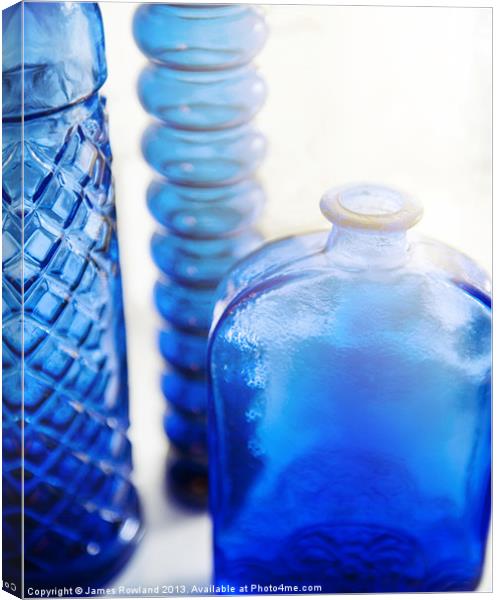 Blue Glass Canvas Print by James Rowland