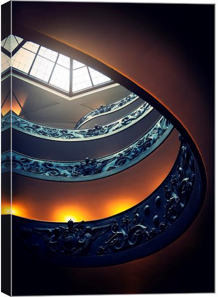 Spiral Looking Up Canvas Print by James Rowland