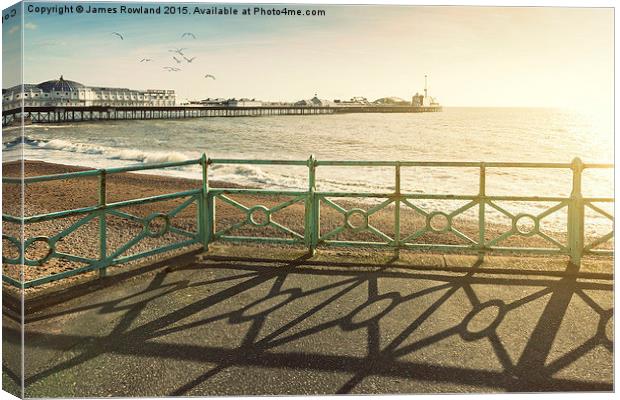  Day out in Brighton Canvas Print by James Rowland