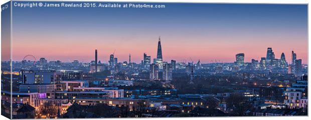 London Vista Canvas Print by James Rowland