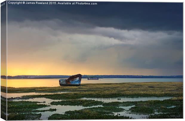 Approaching Rainstorm Canvas Print by James Rowland