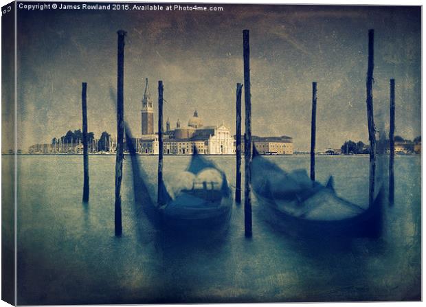 San Giorgio in Evening Light Canvas Print by James Rowland