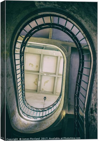 Porto Staircase Canvas Print by James Rowland