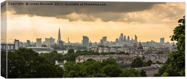 Greenwich View Canvas Print by James Rowland